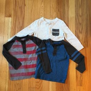 3 Long Sleeve boys shirts